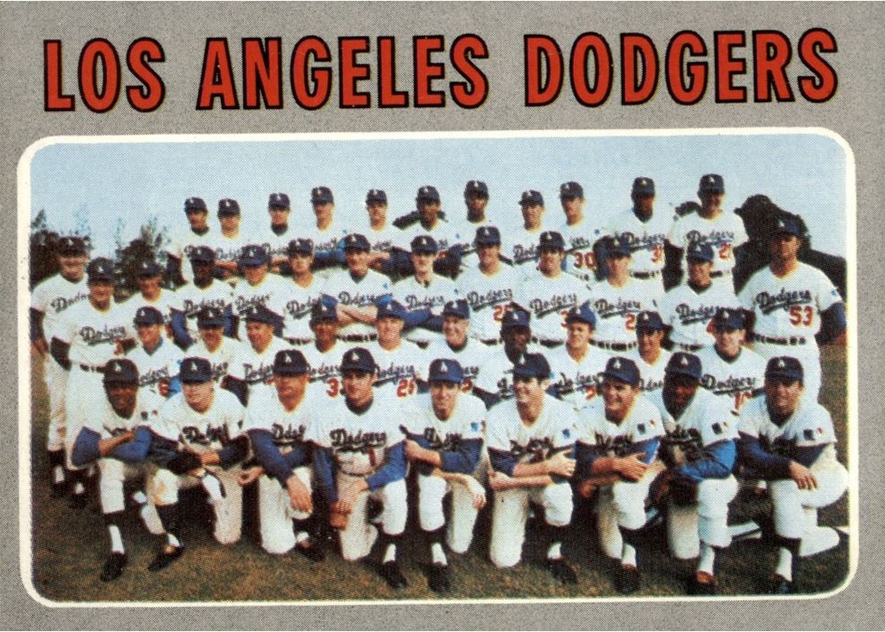 1970 Topps #411 Los Angeles Dodgers