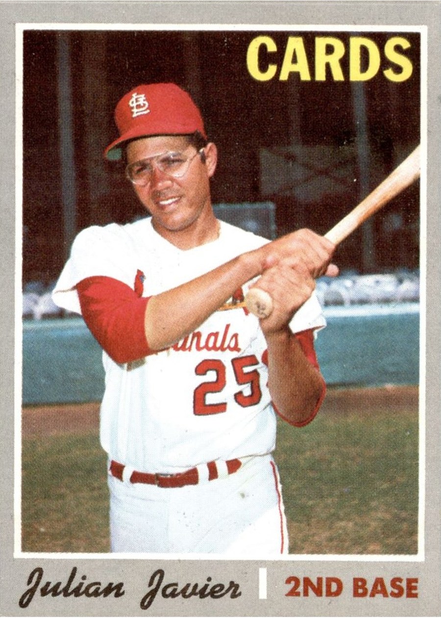 1970 Topps #415 Julian Javier, St. Louis Cardinals