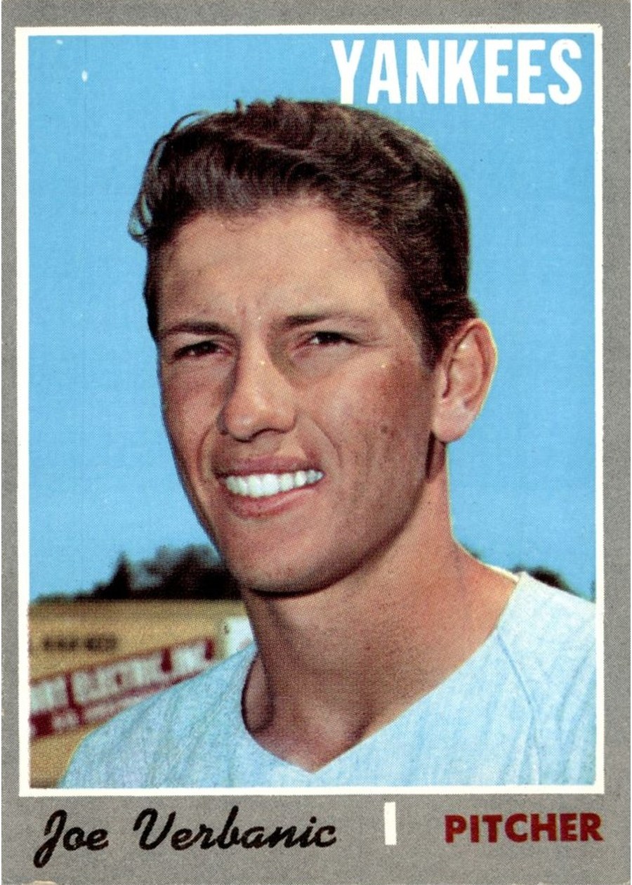 1970 Topps #416 Joe Verbanic, New York Yankees