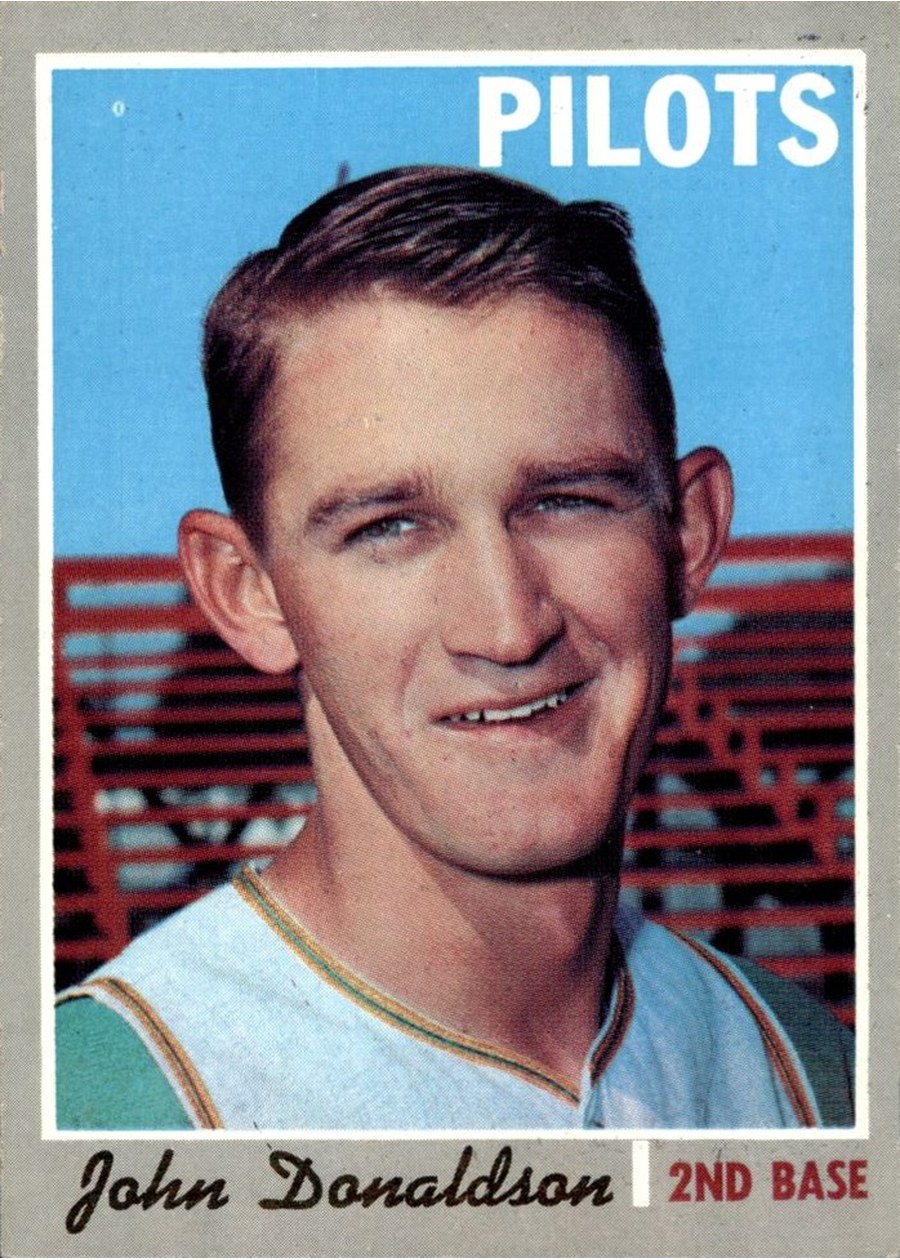 1970 Topps #418 John Donaldson, Seattle Pilots