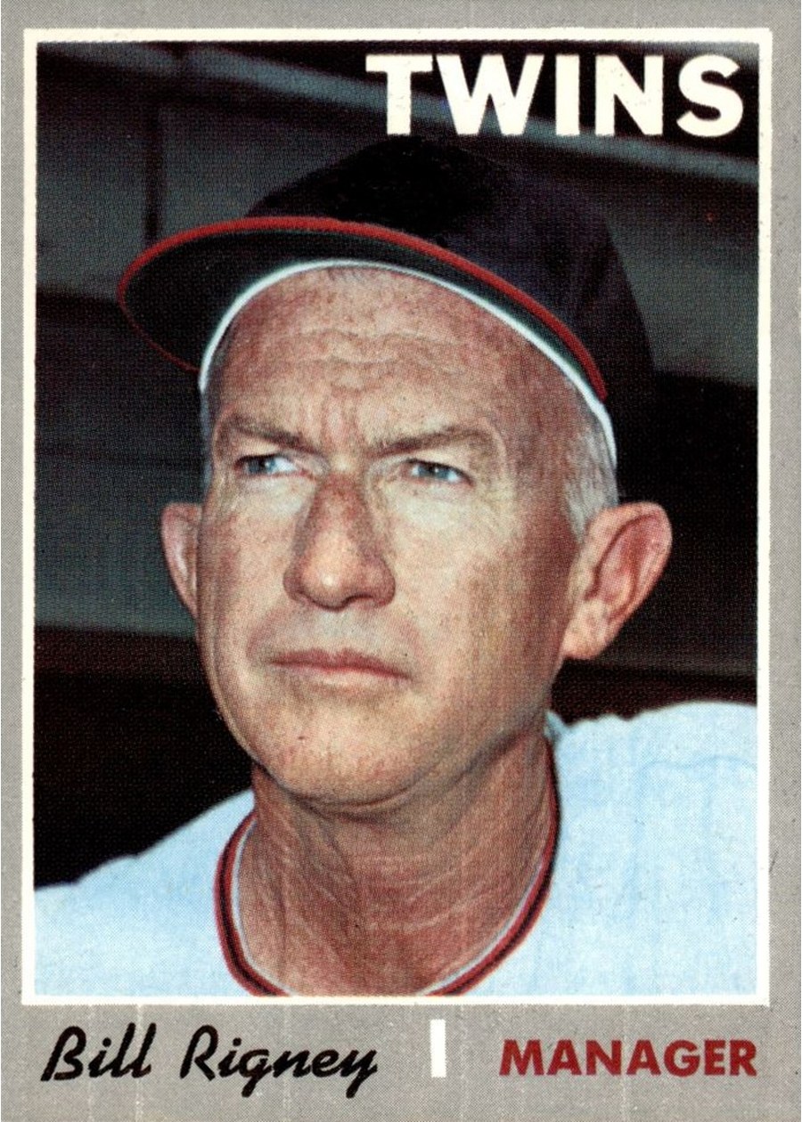 1970 Topps #426 Bill Rigney, Minnesota Twins