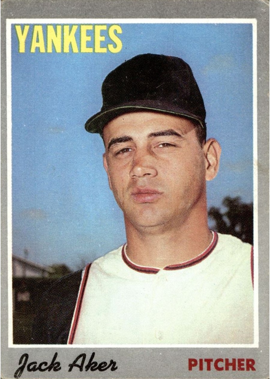 1970 Topps #43 Jack Aker, New York Yankees
