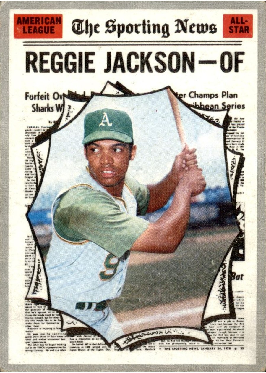1970 Topps #459 Reggie Jackson, Oakland Athletics