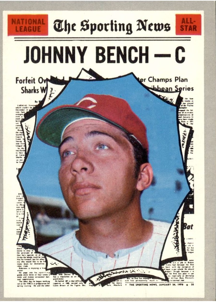 1970 Topps #464 Johnny Bench, Cincinnati Reds