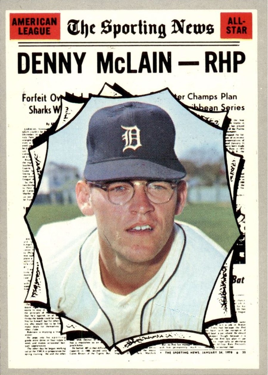 1970 Topps #467 Denny McLain, Detroit Tigers