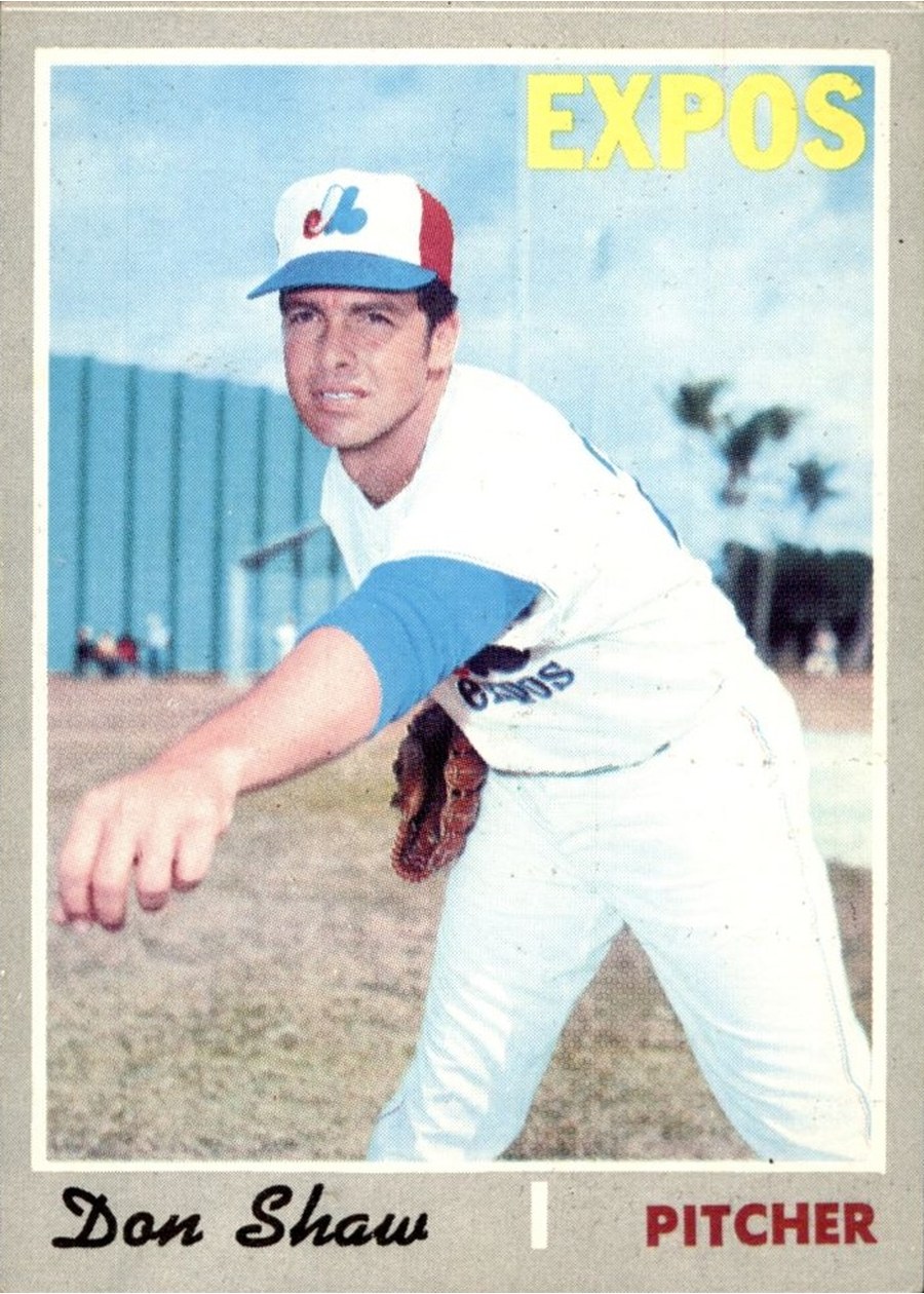 1970 Topps #476 Don Shaw, Montreal Expos