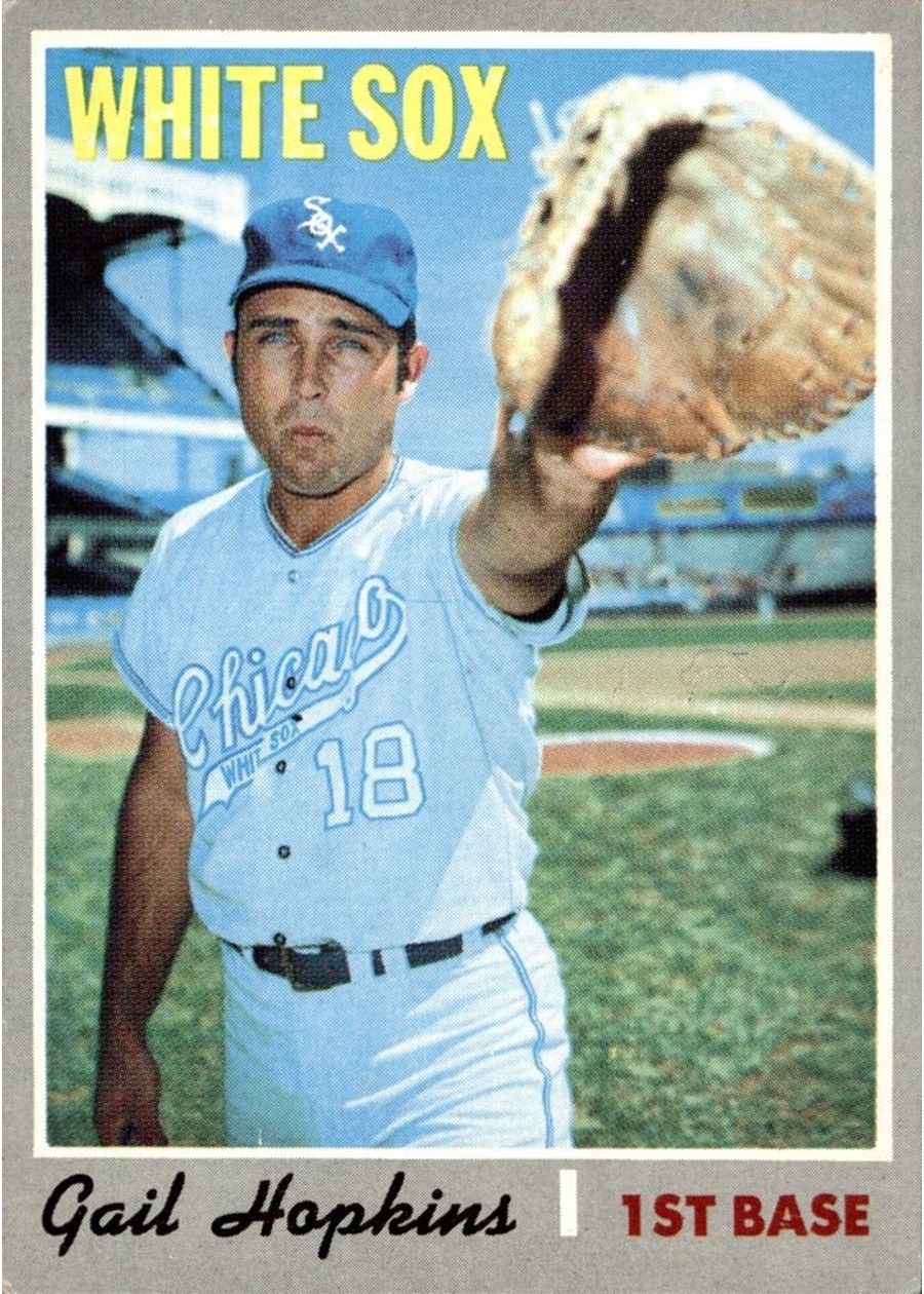 1970 Topps #483 Gail Hopkins, Chicago White Sox