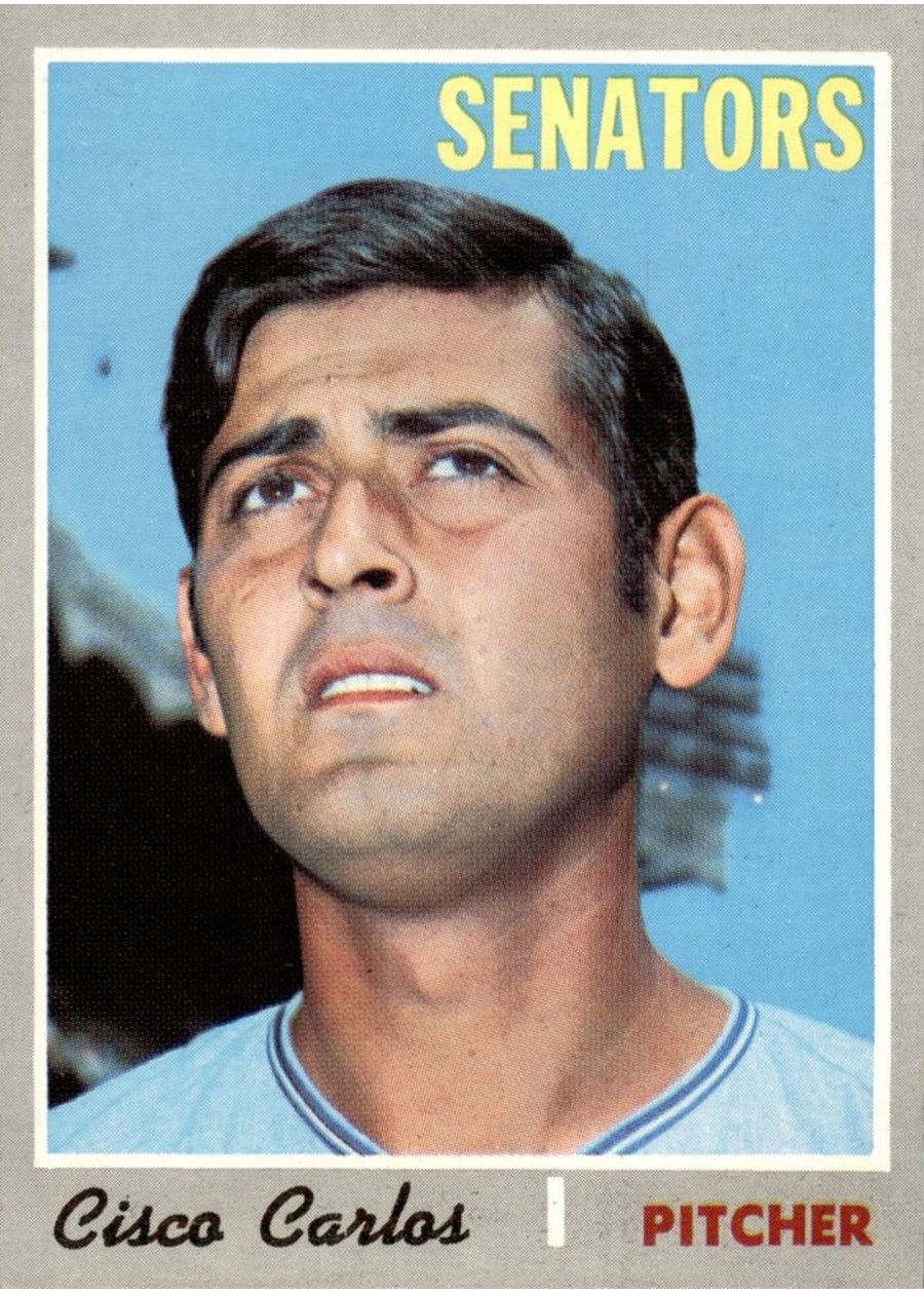 1970 Topps #487 Cisco Carlos, Washington Senators