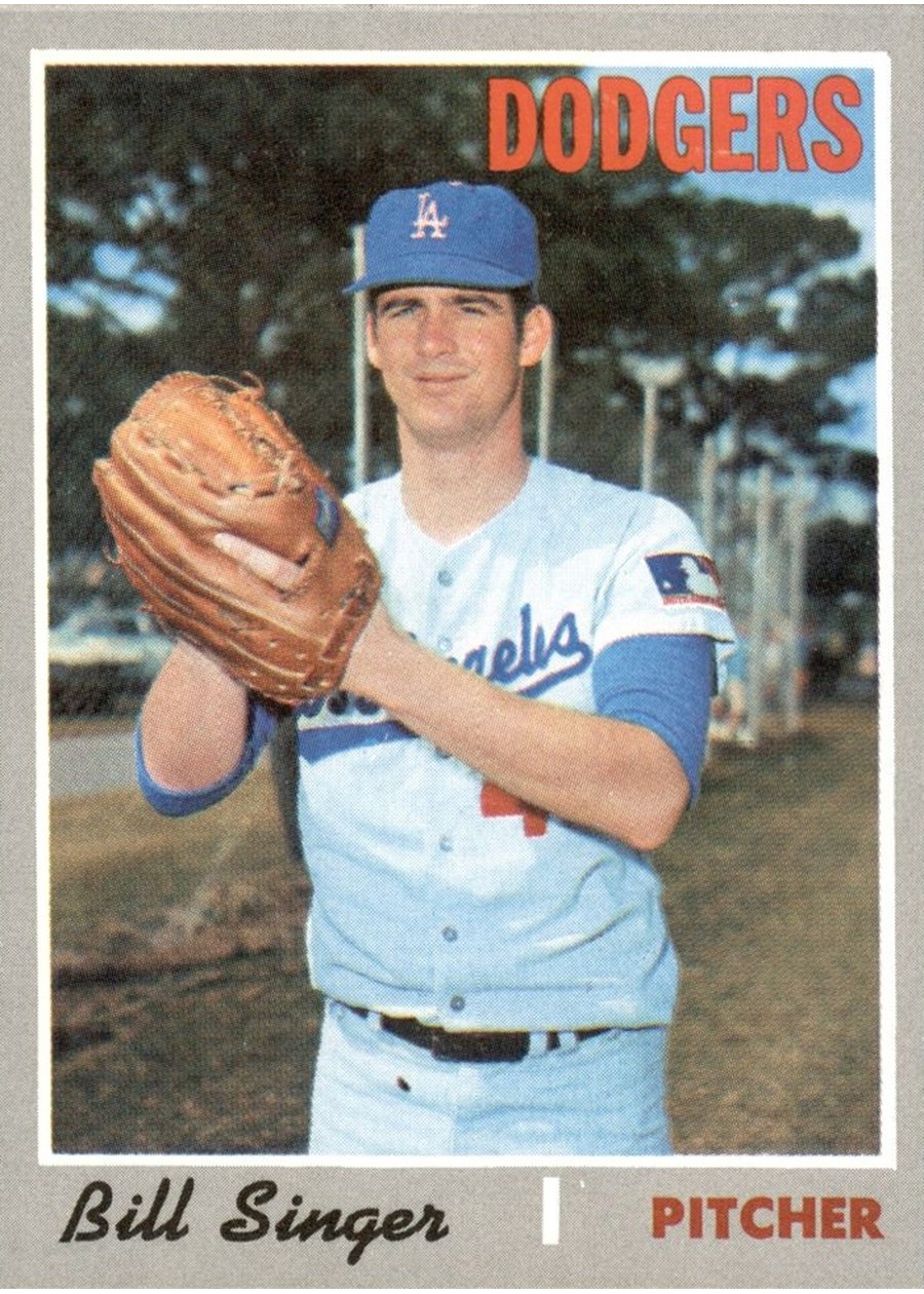 1970 Topps #490 Bill Singer, Los Angeles Dodgers