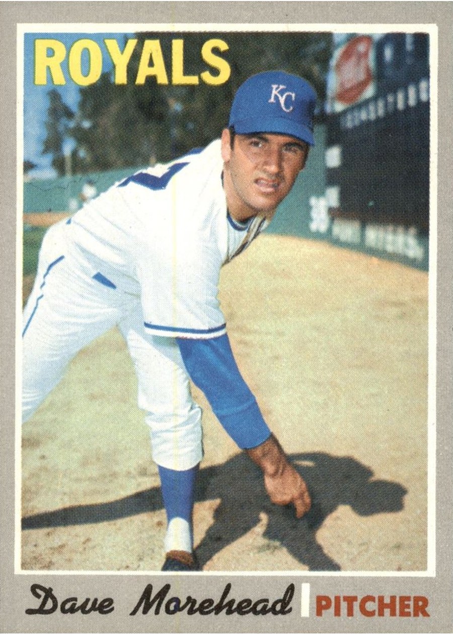 1970 Topps #495 Dave Morehead, Kansas City Royals
