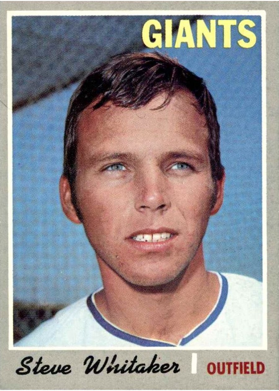 1970 Topps #496 Steve Whitaker, San Francisco Giants