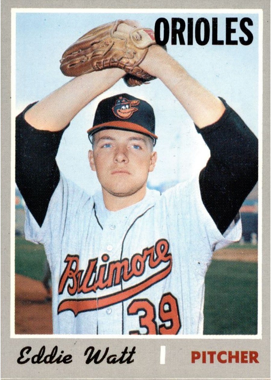 1970 Topps #497 Eddie Watt, Baltimore Orioles