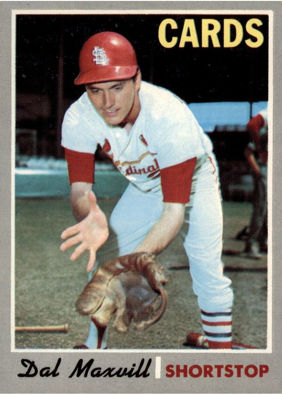 1970 Topps #503 Dal Maxvill, St. Louis Cardinals