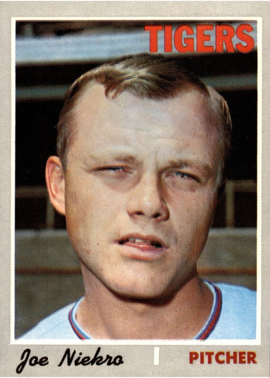 1970 Topps #508 Joe Niekro, Detroit Tigers