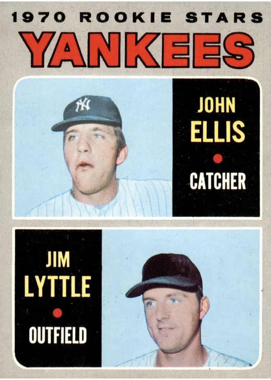 1970 Topps #516 Yankees 1970 Rookie Stars, New York Yankees