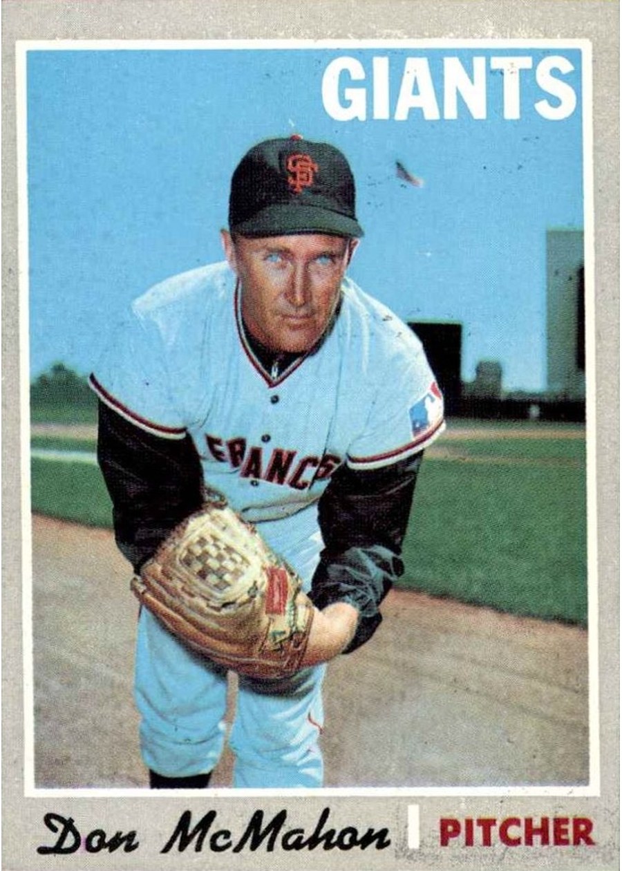 1970 Topps #519 Don McMahon, San Francisco Giants