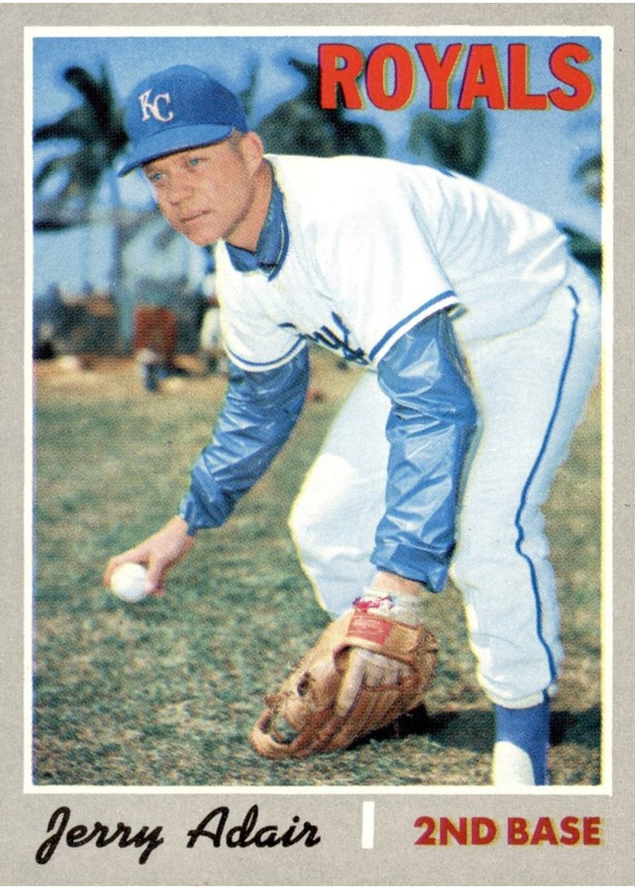 1970 Topps #525 Jerry Adair, Kansas City Royals