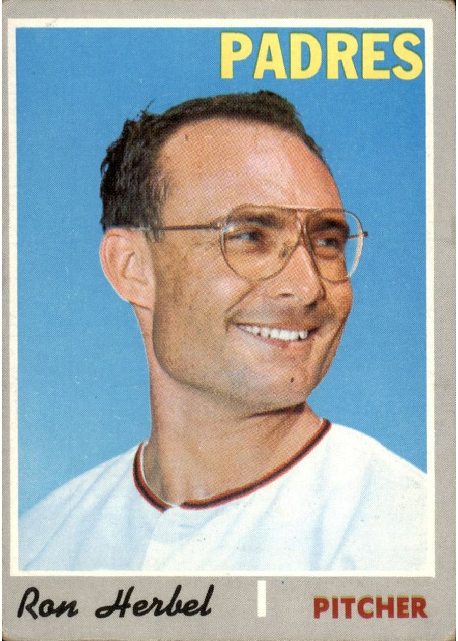 1970 Topps #526 Ron Herbel, San Diego Padres