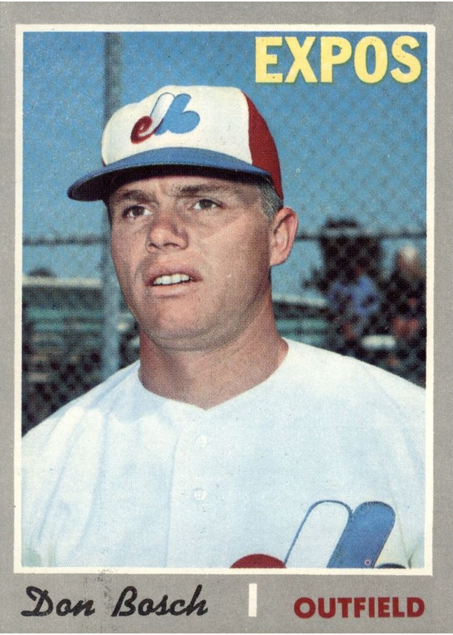 1970 Topps #527 Don Bosch, Montreal Expos