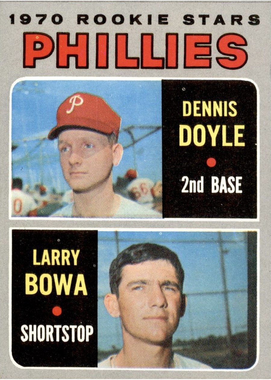 1970 Topps #539 Phillies 1970 Rookie Stars, Philadelphia Phillies