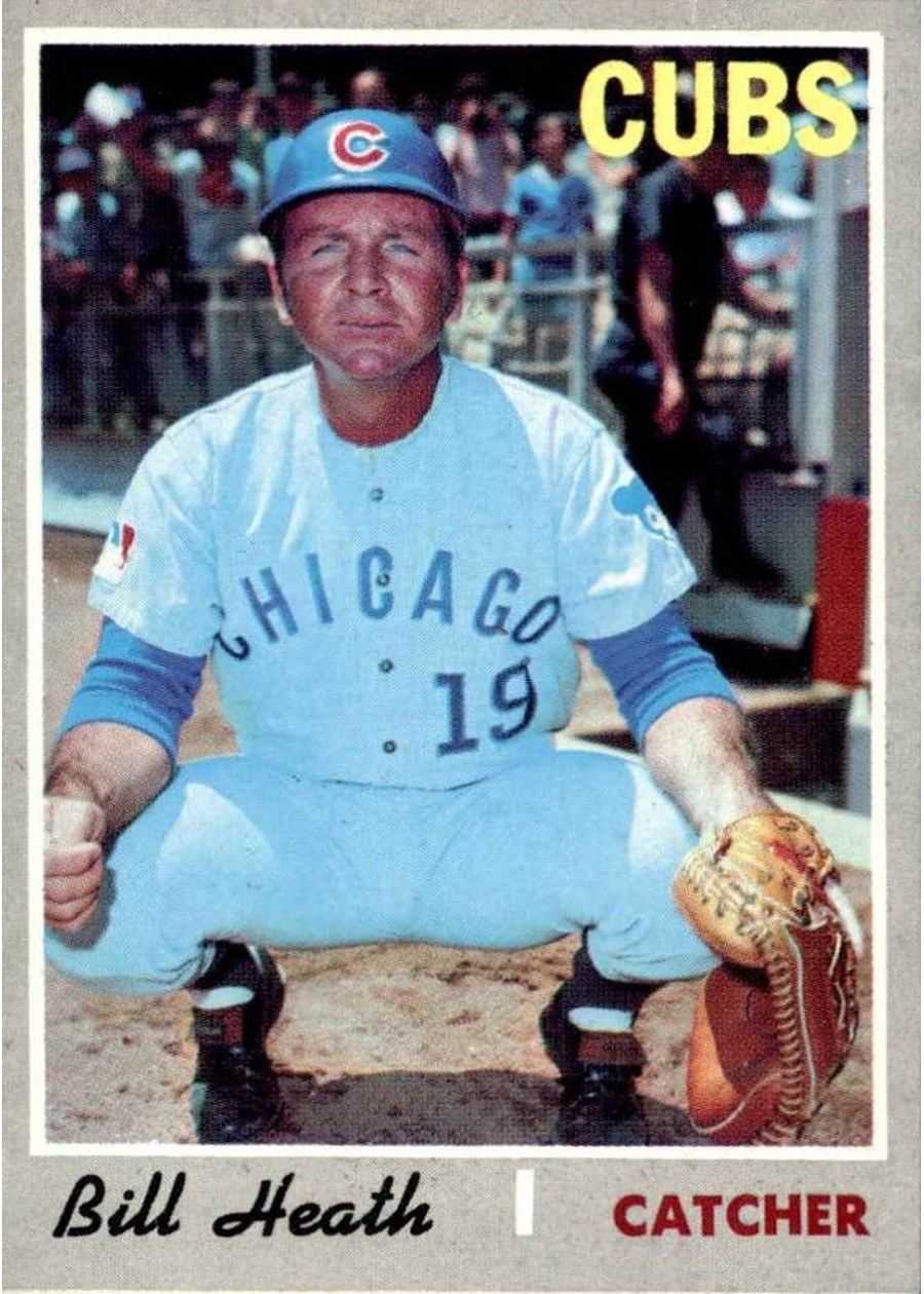 1970 Topps #541 Bill Heath, Chicago Cubs