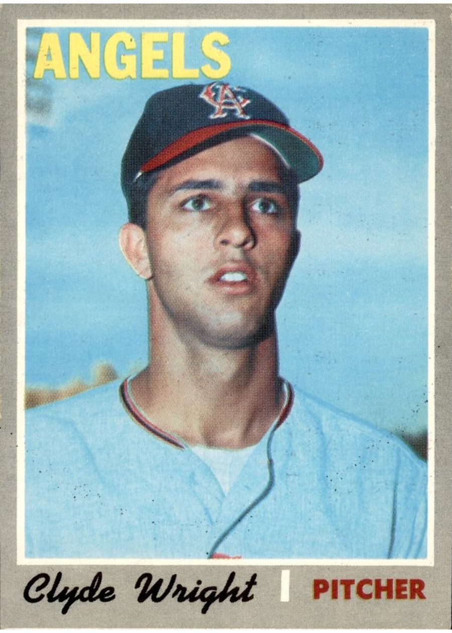 1970 Topps #543 Clyde Wright, California Angels