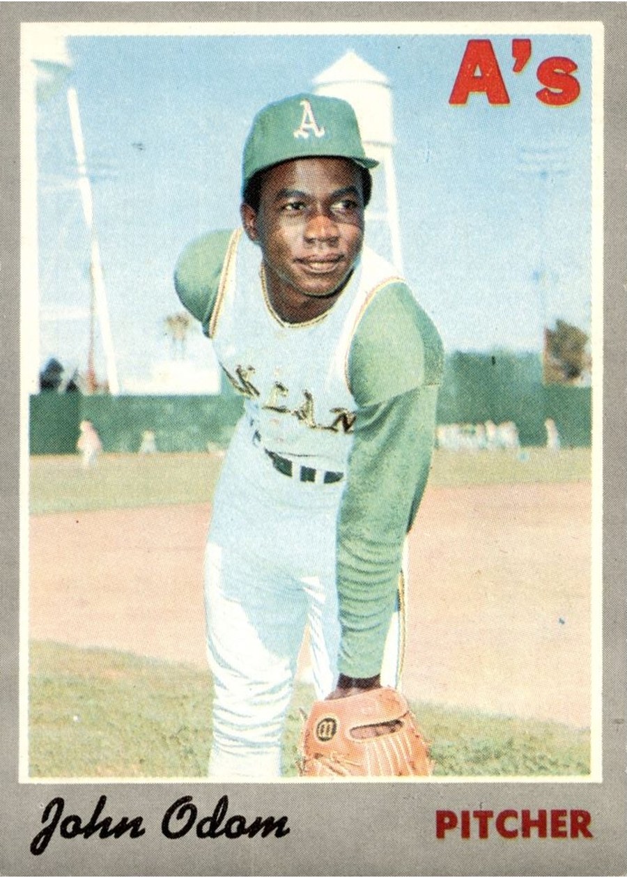 1970 Topps #55 John Odom, Oakland Athletics