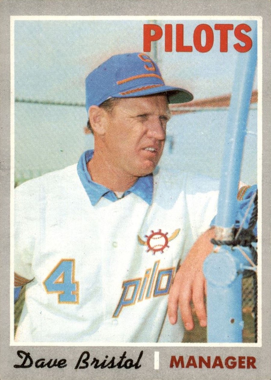 1970 Topps #556 Dave Bristol, Seattle Pilots