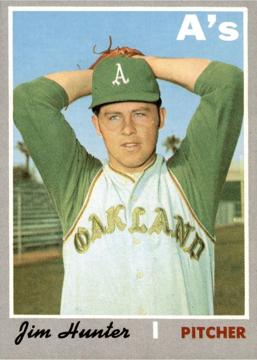 1970 Topps #565 Jim Hunter, Oakland Athletics