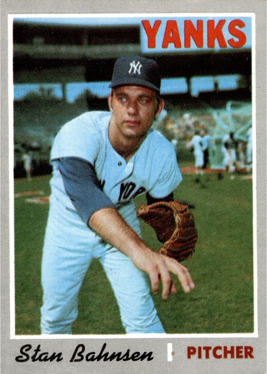 1970 Topps #568 Stan Bahnsen, New York Yankees
