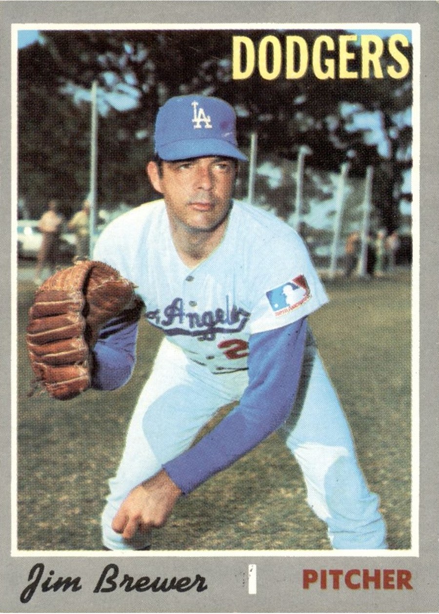 1970 Topps #571 Jim Brewer, Los Angeles Dodgers