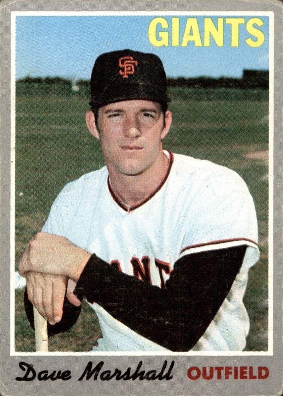 1970 Topps #58 Dave Marshall, San Francisco Giants