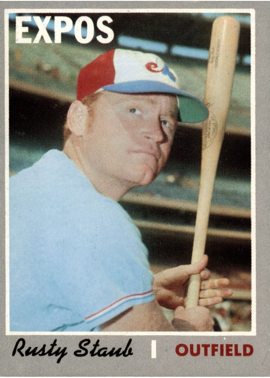 1970 Topps #585 Rusty Staub, Montreal Expos