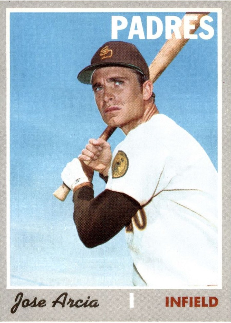 1970 Topps #587 Jose Arcia, San Diego Padres