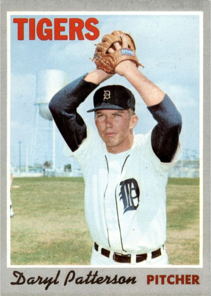 1970 Topps #592 Daryl Patterson, Detroit Tigers