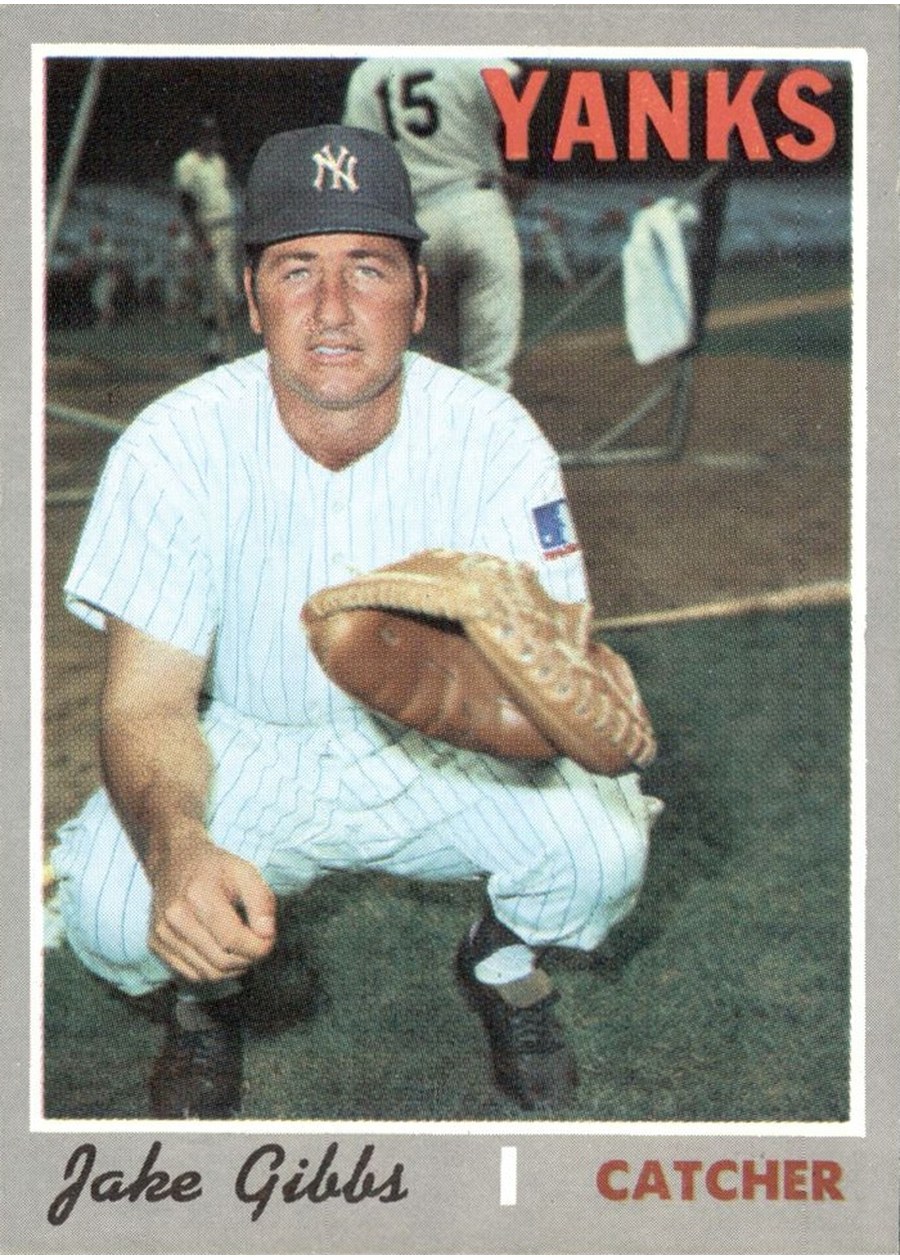 1970 Topps #594 Jake Gibbs, New York Yankees