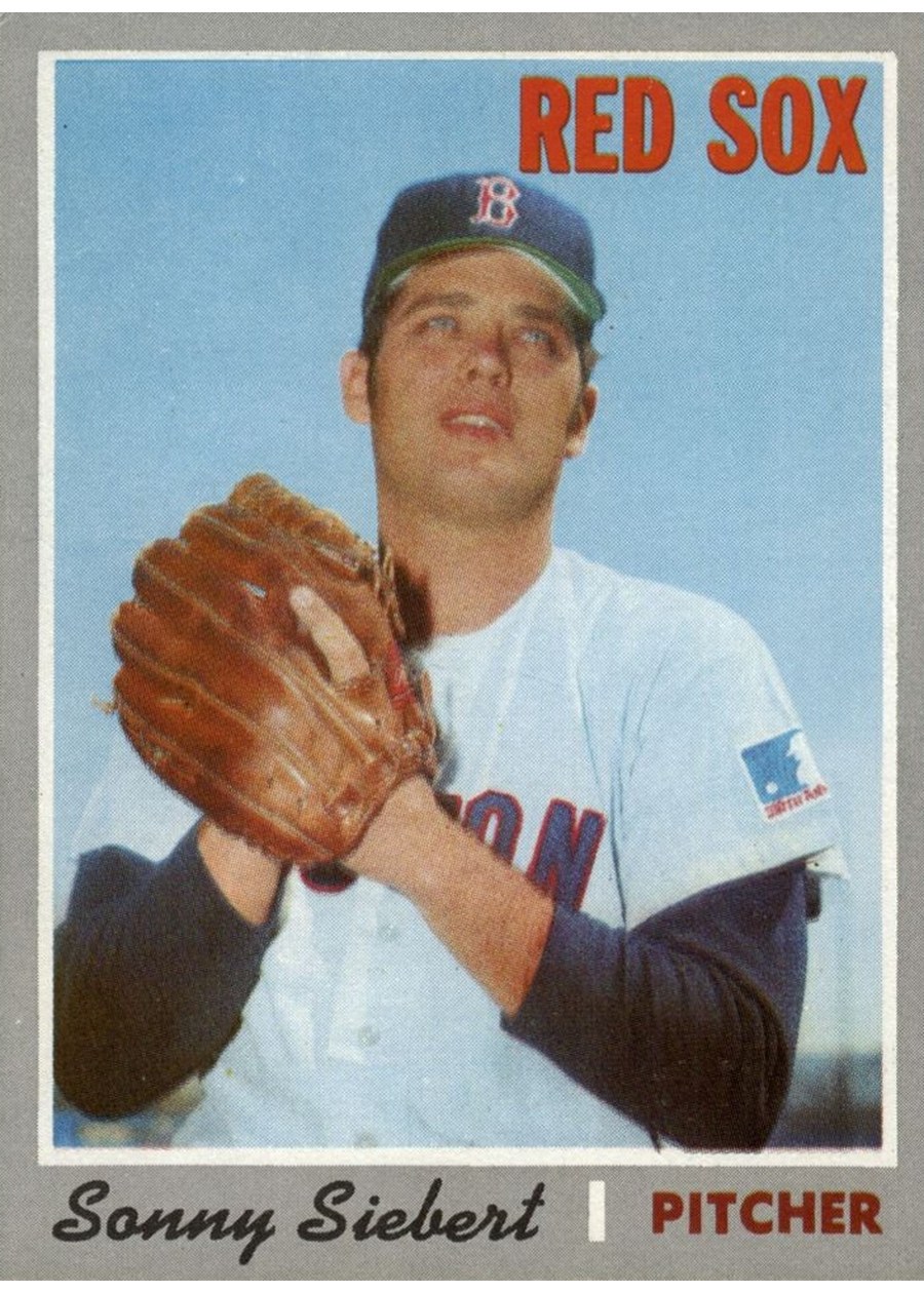 1970 Topps #597 Sonny Siebert, Boston Red Sox