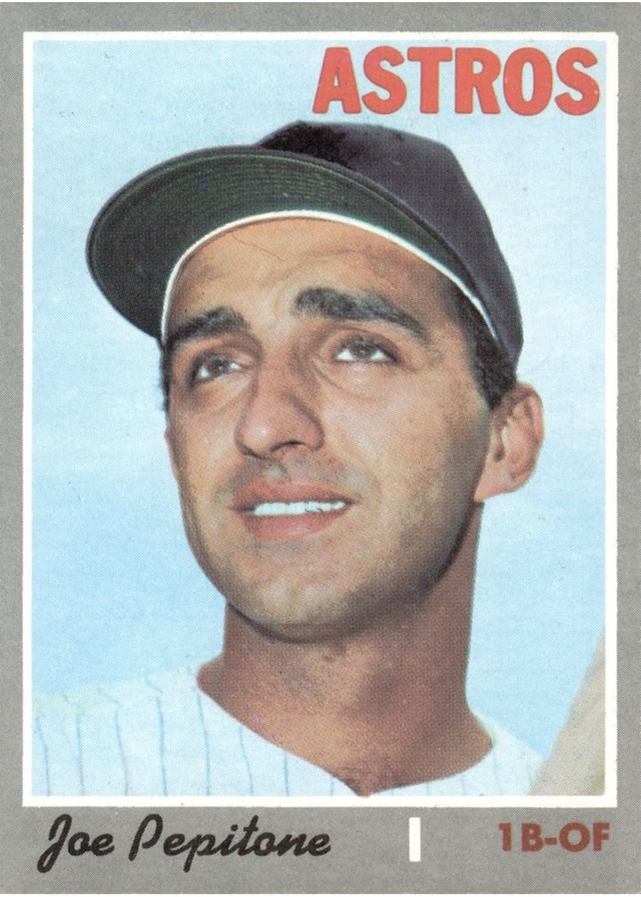 1970 Topps #598 Joe Pepitone, Houston Astros