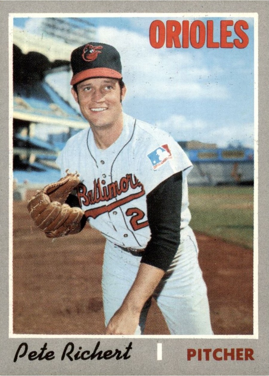 1970 Topps #601 Pete Richert, Baltimore Orioles