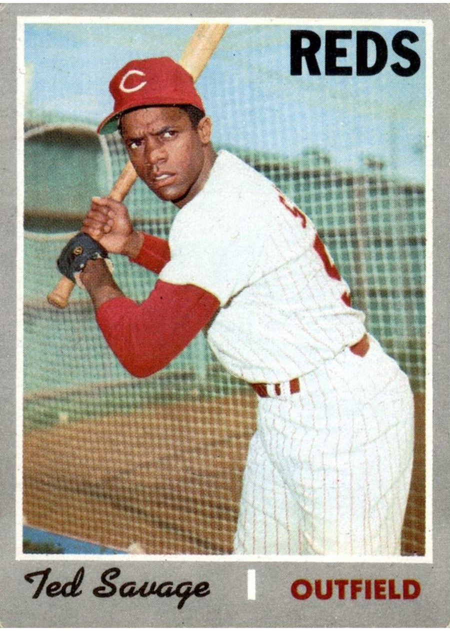 1970 Topps #602 Ted Savage, Cincinnati Reds