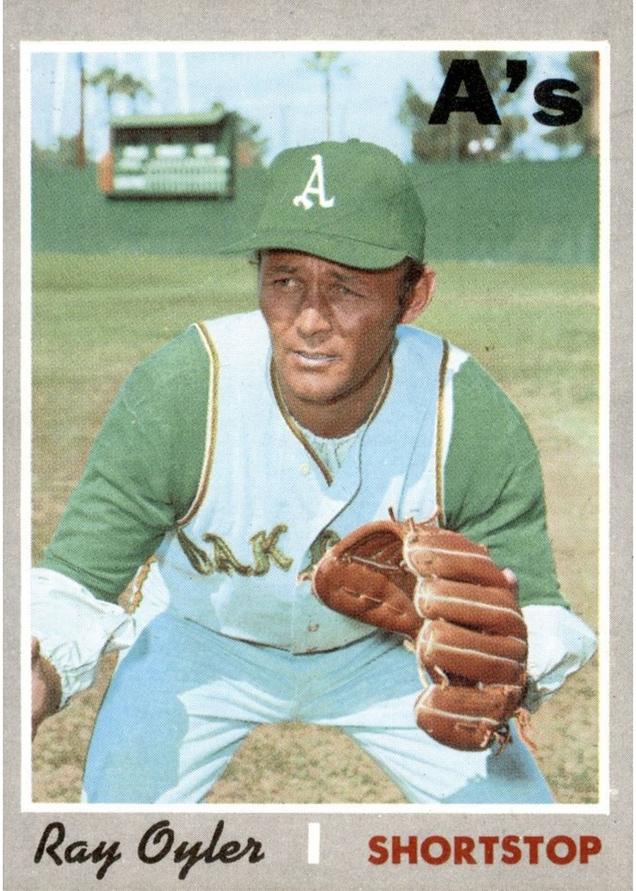 1970 Topps #603 Ray Oyler, Oakland Athletics