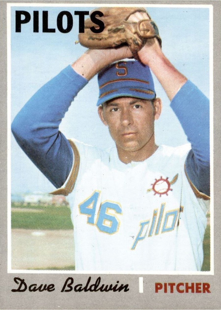 1970 Topps #613 Dave Baldwin, Seattle Pilots