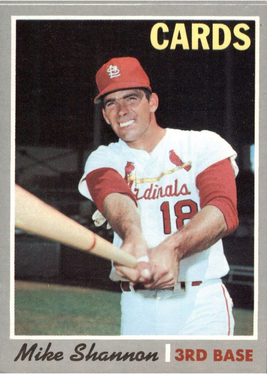 1970 Topps #614 Mike Shannon, St. Louis Cardinals