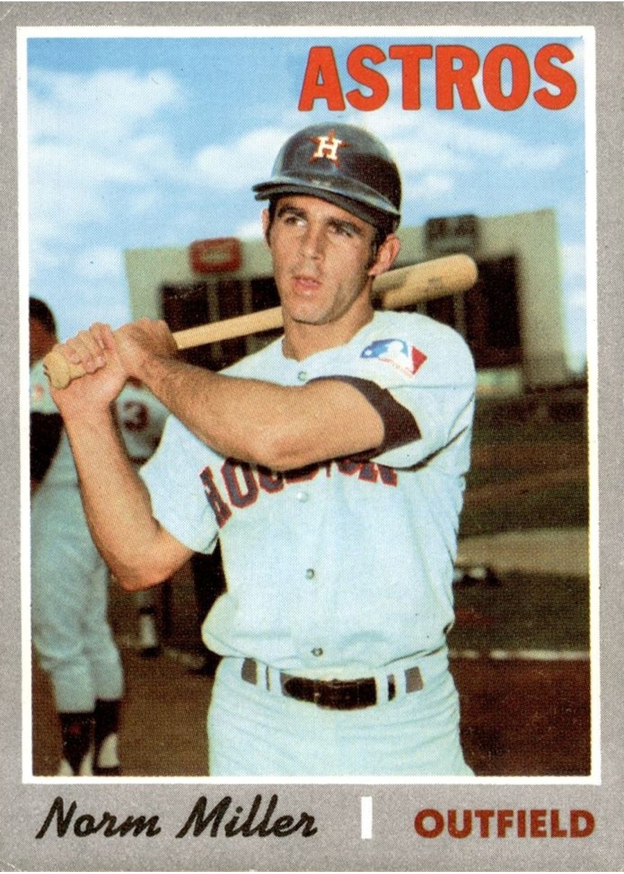 1970 Topps #619 Norm Miller, Houston Astros