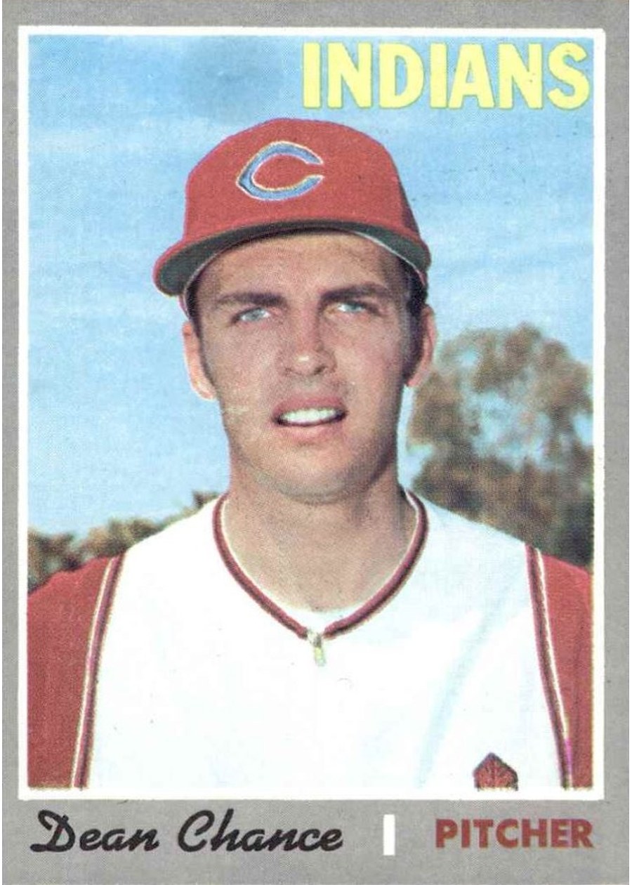 1970 Topps #625 Dean Chance, Cleveland Indians