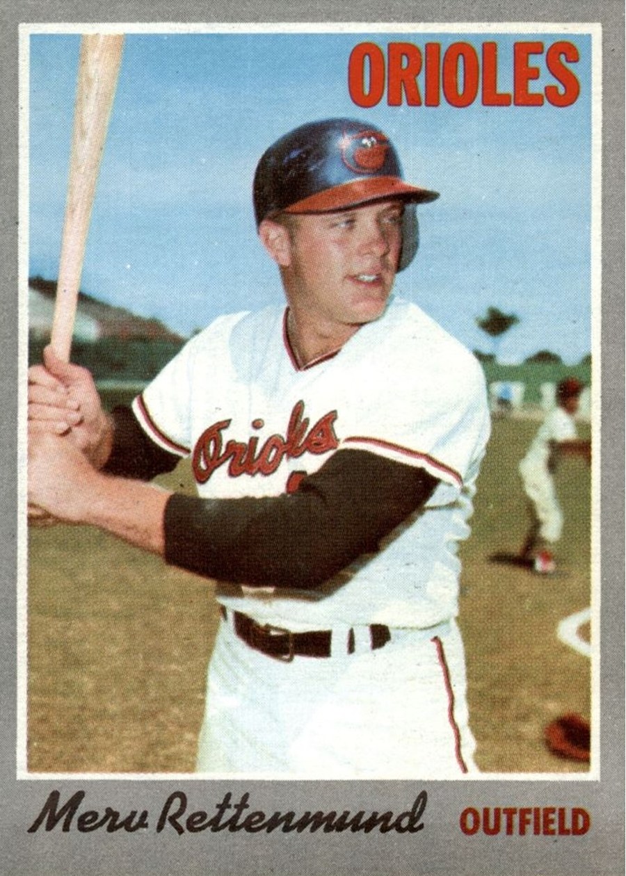 1970 Topps #629 Merv Rettenmund, Baltimore Orioles