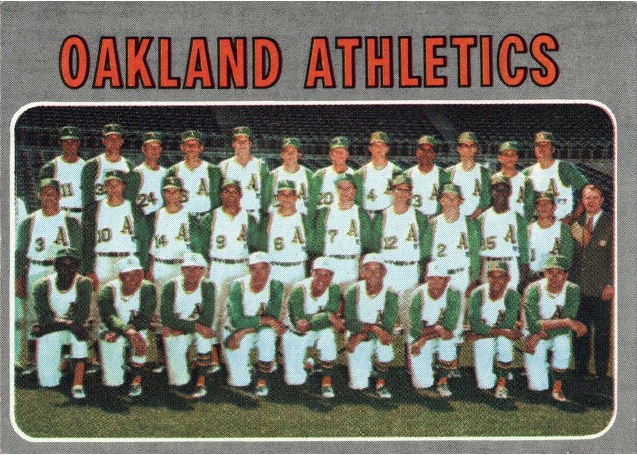 1970 Topps #631 Oakland Athletics