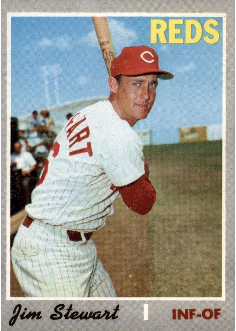 1970 Topps #636 Jim Stewart, Cincinnati Reds
