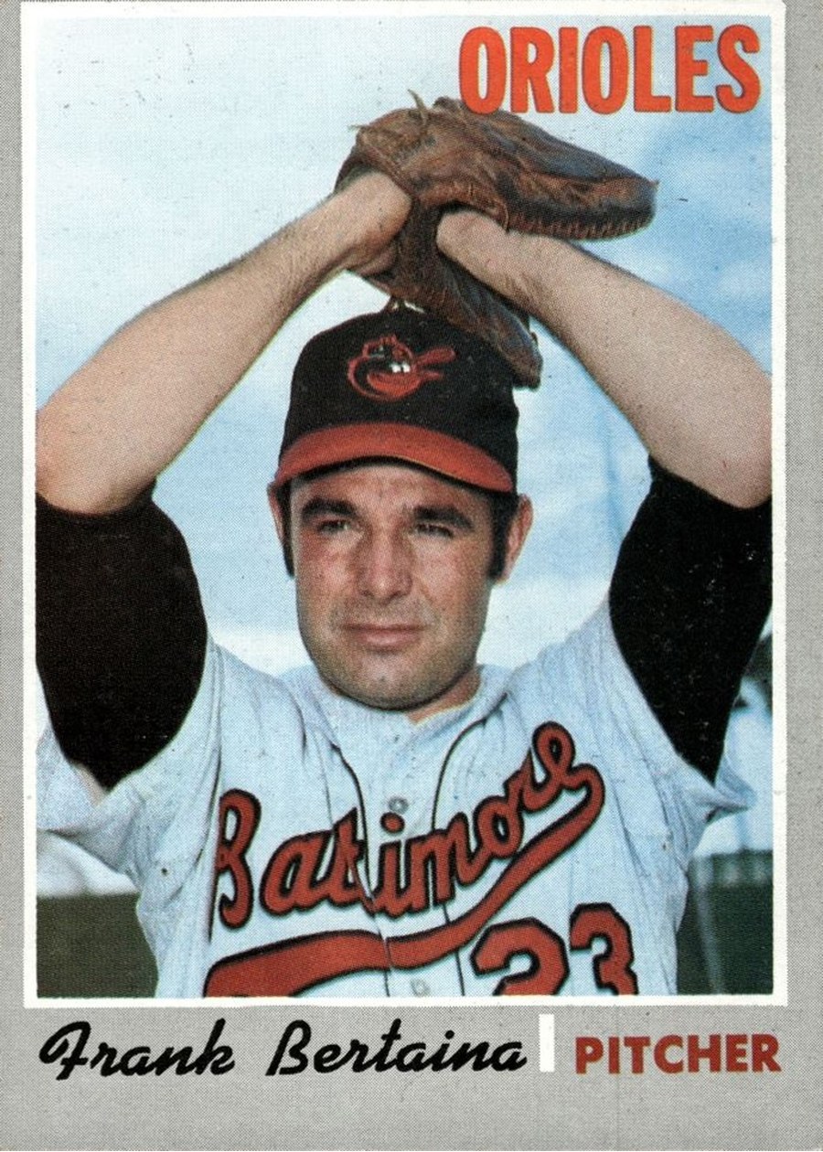 1970 Topps #638 Frank Bertaina, Baltimore Orioles
