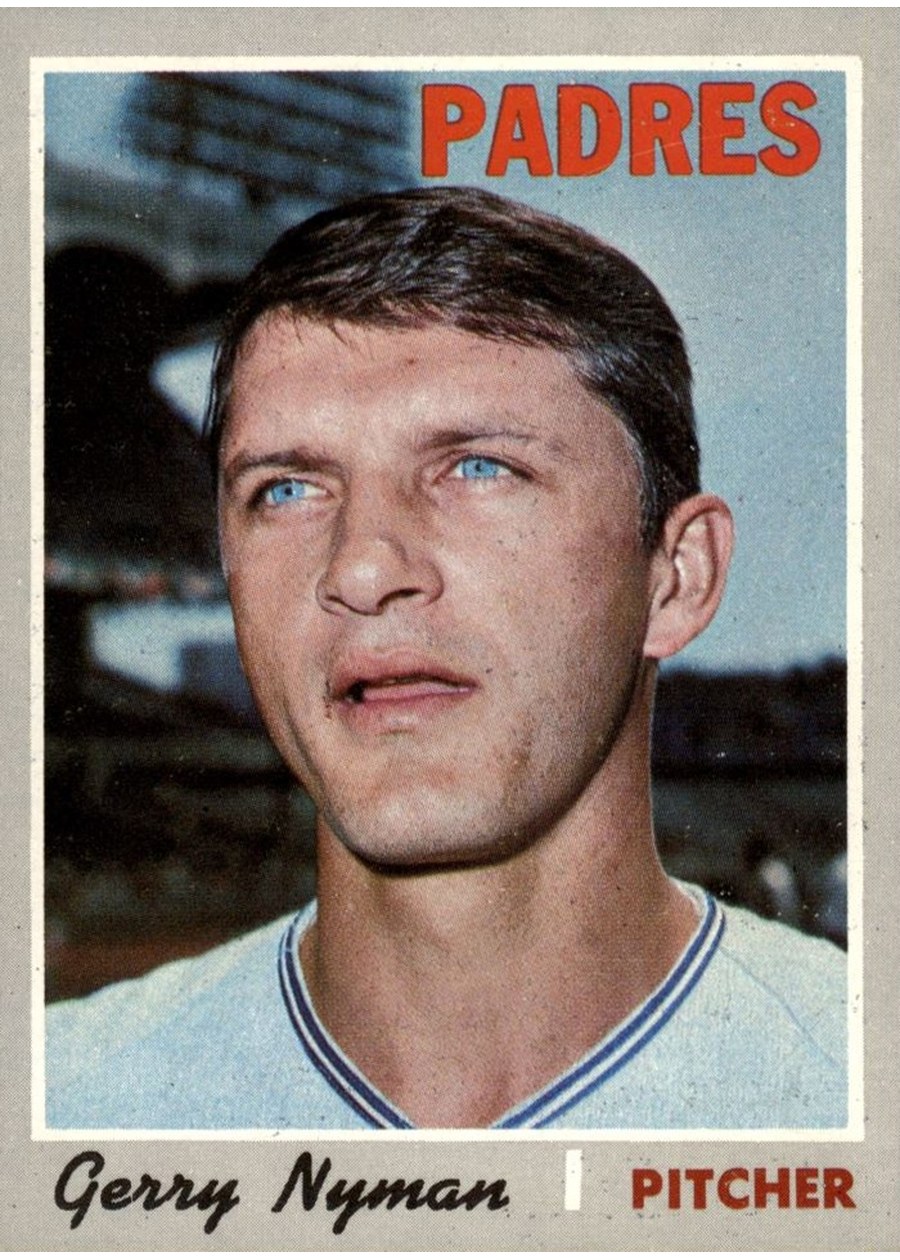 1970 Topps #644 Gerry Nyman, San Diego Padres